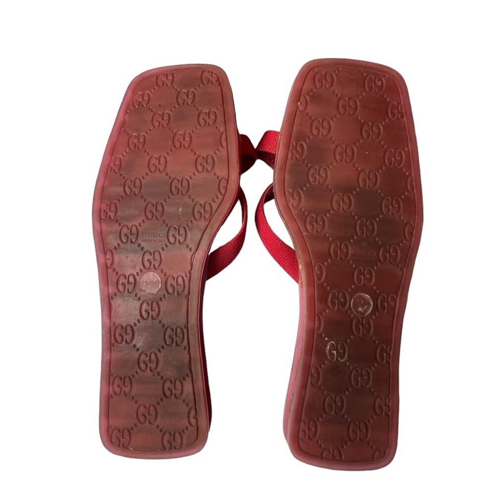 GUCCI Canvas Printed Slides Size:6.5 B - Picture 7 of 8